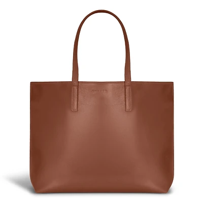 Sac fourre-tout ouvert en onyx/cuir