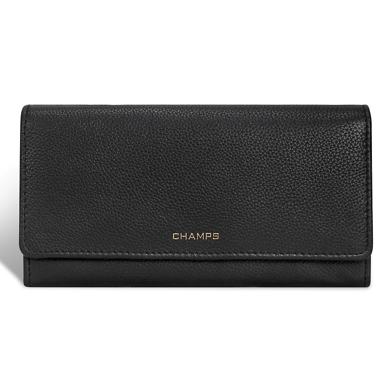 Gala / Leather Flap-Clutch Wallet *Drop Ship*