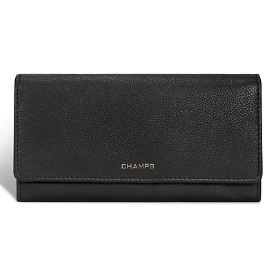 Gala / Leather Flap-Clutch Wallet *Drop Ship*