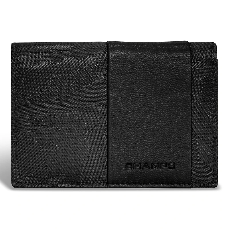 Camo / Leather Cardholder *Drop Ship*