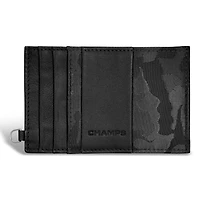 Camo / Leather Slim Cardholder *Drop Ship*