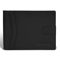 Onyx / Leather Access Center Wing Wallet *Drop Ship*