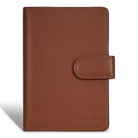 Etui à passeport en cuir et onyx