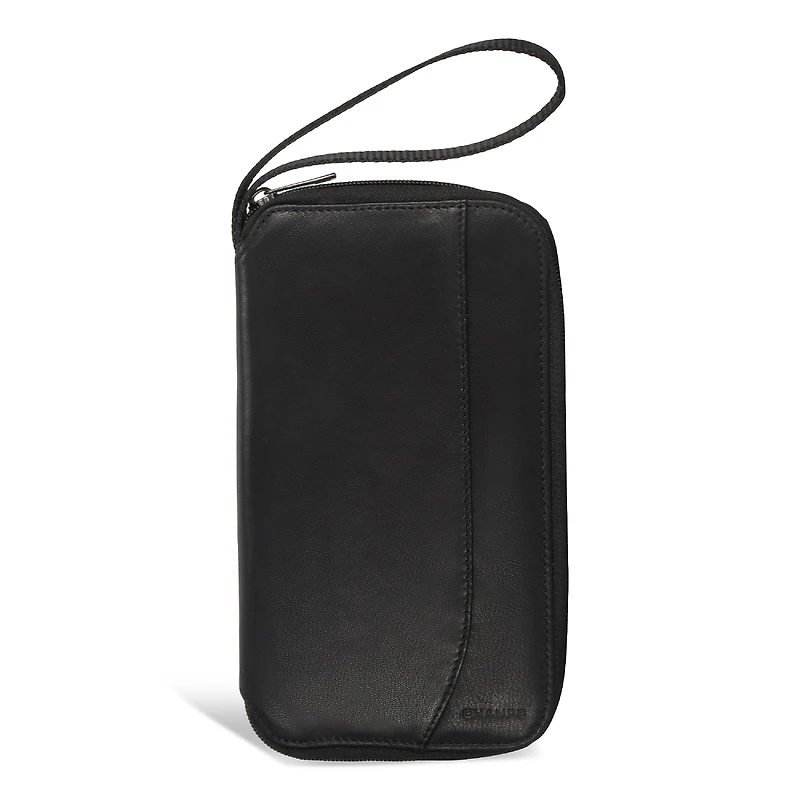 Onyx / Leather Multi Passport Case *Drop Ship*