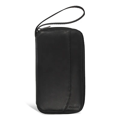 Onyx / Leather Multi Passport Case *Drop Ship*