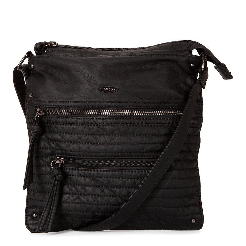 Quilted Multi Zip Crossbody