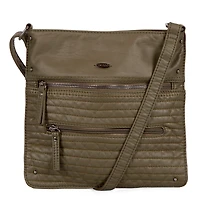 Quilted Multi Zip Crossbody