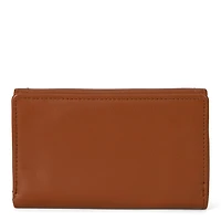 Portefeuille à rabat en cuir RFID Kara