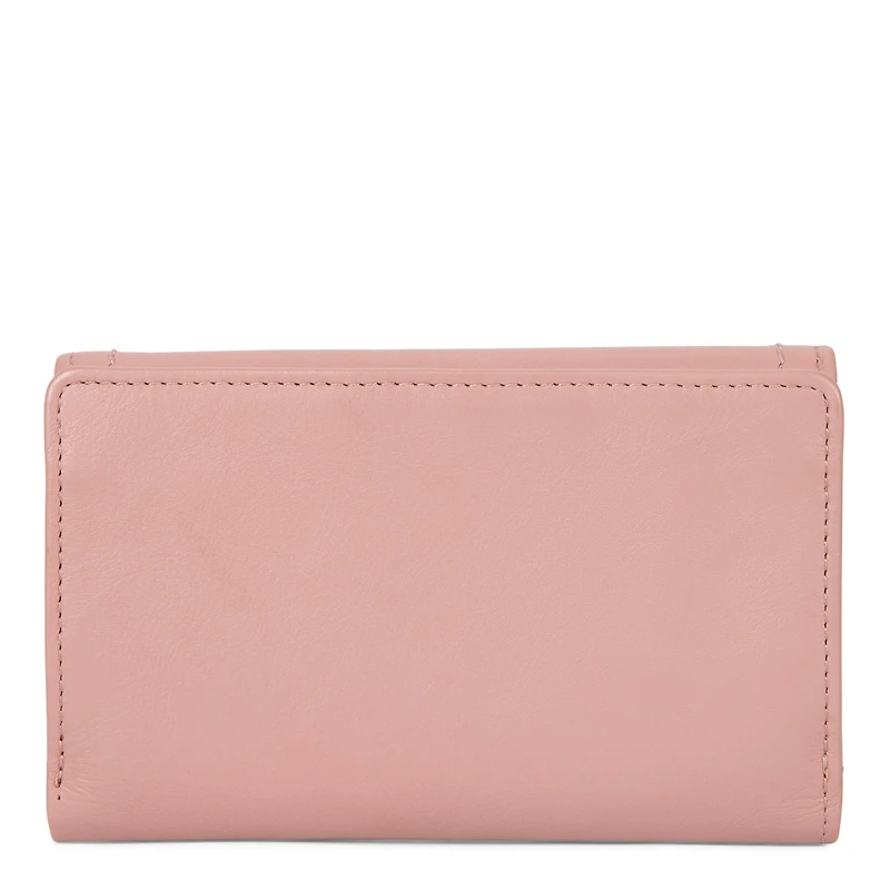 Portefeuille à rabat en cuir RFID Kara
