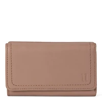 Portefeuille à rabat en cuir RFID Kara
