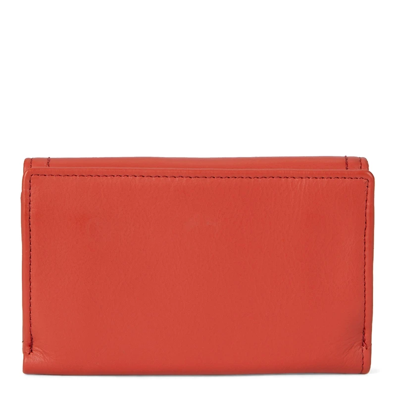 Portefeuille à rabat en cuir RFID Kara