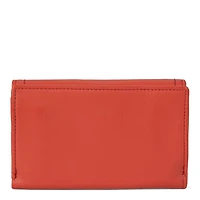 Portefeuille à rabat en cuir RFID Kara