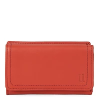 Portefeuille à rabat en cuir RFID Kara