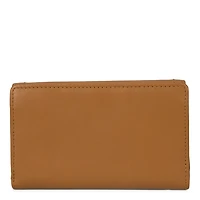 Portefeuille à rabat en cuir RFID Kara