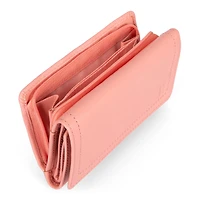 Portefeuille à rabat en cuir RFID Kara