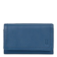 Portefeuille à rabat en cuir RFID Kara