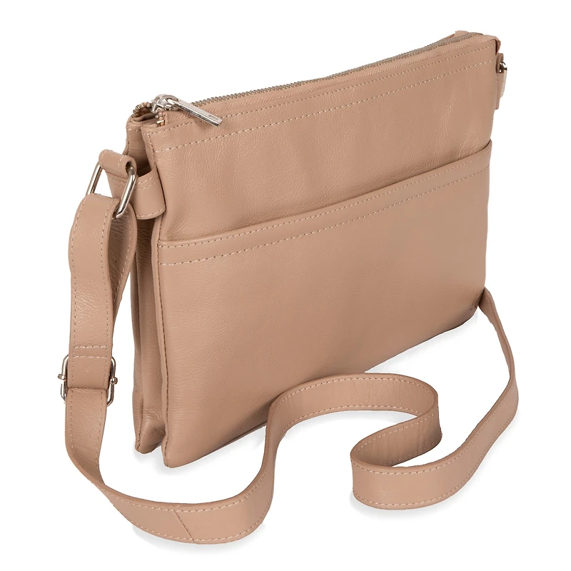 Petit Sac à bandoulière en cuir RFID