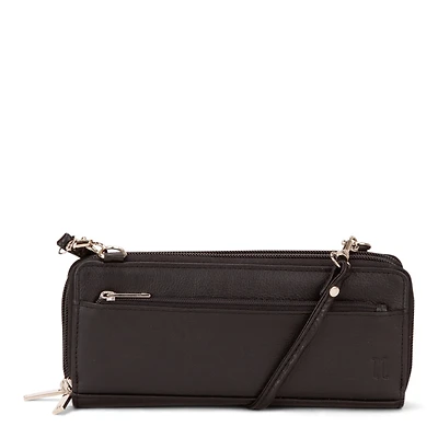 FINAL SALE Karine RFID Leather Accordian Crossbody Wallet