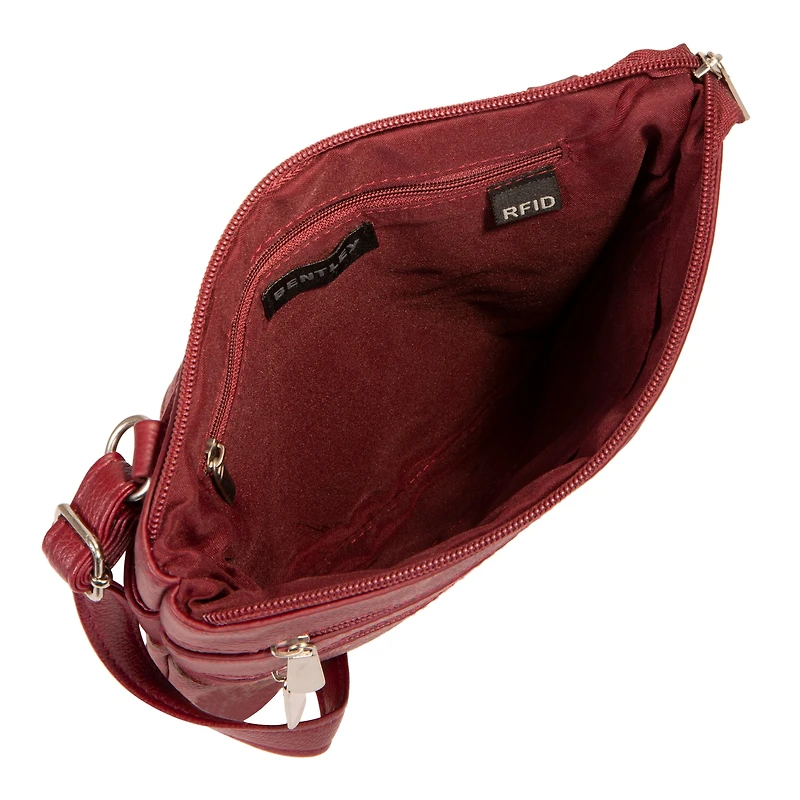 Sac à bandoulière multi-zip RFID Mini Essential