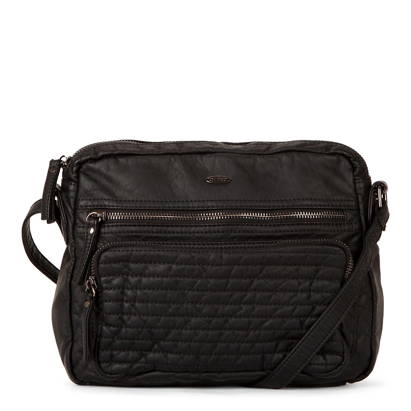 Quilted Crossbody with Front Pouch