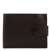 FINAL SALE Leather RFID  Bi-Fold Centre & Side Wing Wallet