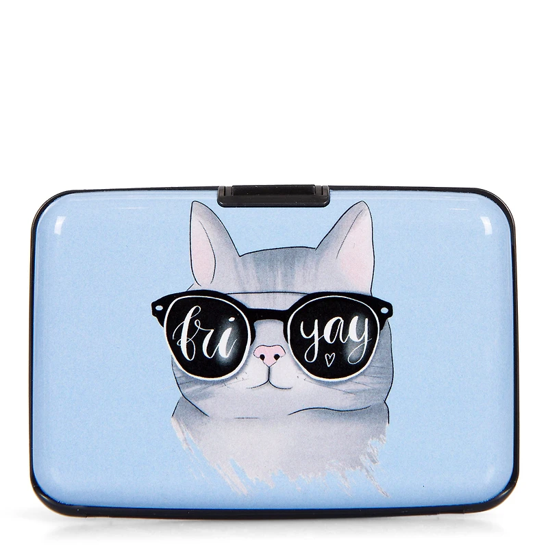 Aluminum Card Holder Friyay Cat