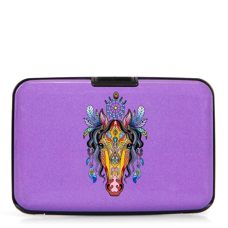 Porte-cartes RFID aluminium Mandala Cheval