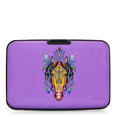 Porte-cartes RFID aluminium Mandala Cheval