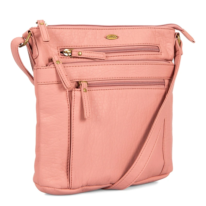 Pebbled N/S Crossbody Bag