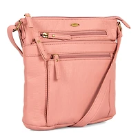 Pebbled N/S Crossbody Bag