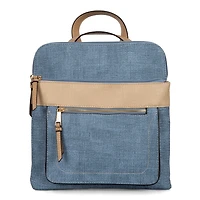 Sac à dos convertible en faux lin