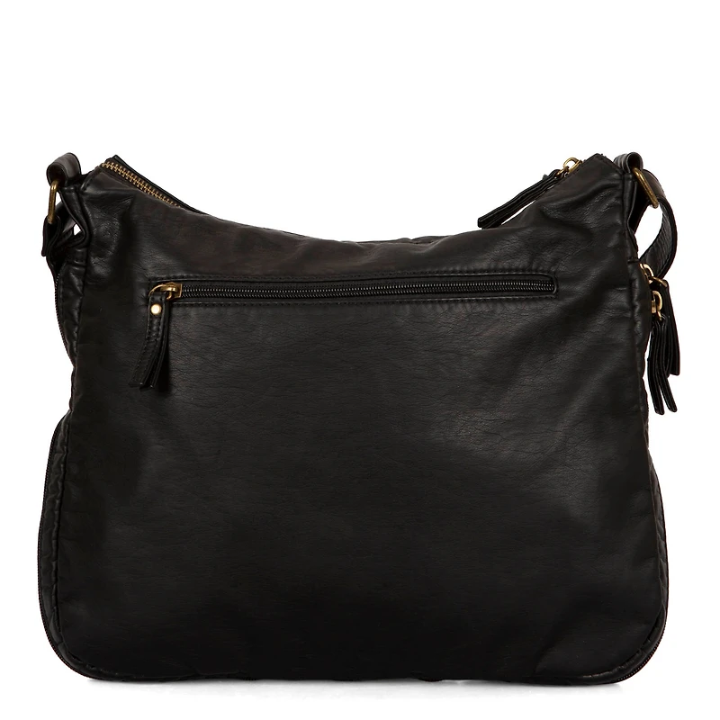 Grand sac à bandoulière extensible tressé
