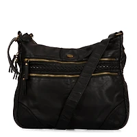 Braided Expandable Large Crossbody Bag