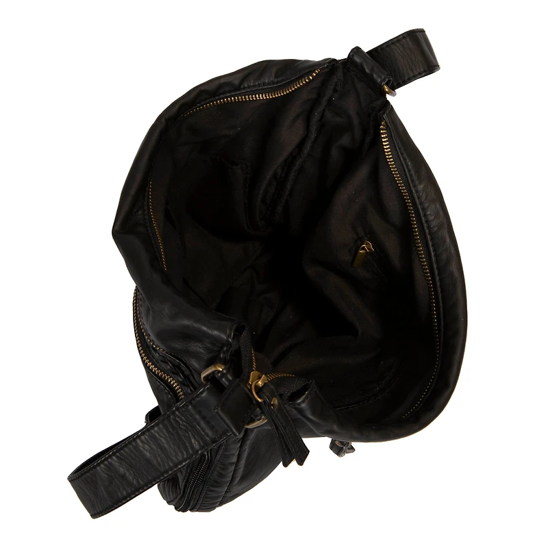 Grand sac à bandoulière extensible tressé
