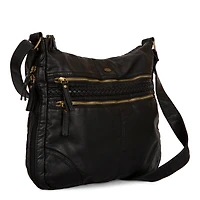 Braided Expandable Large Crossbody Bag
