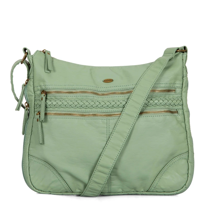 Grand sac à bandoulière extensible tressé