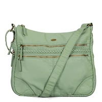 Grand sac à bandoulière extensible tressé