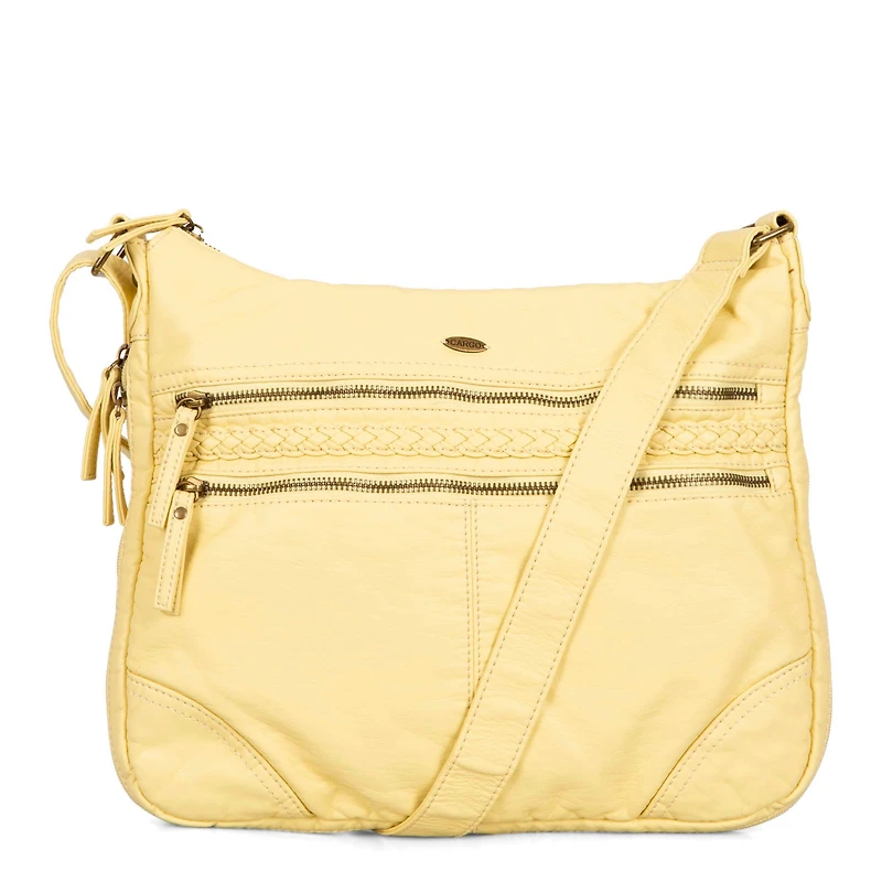 Grand sac à bandoulière extensible tressé