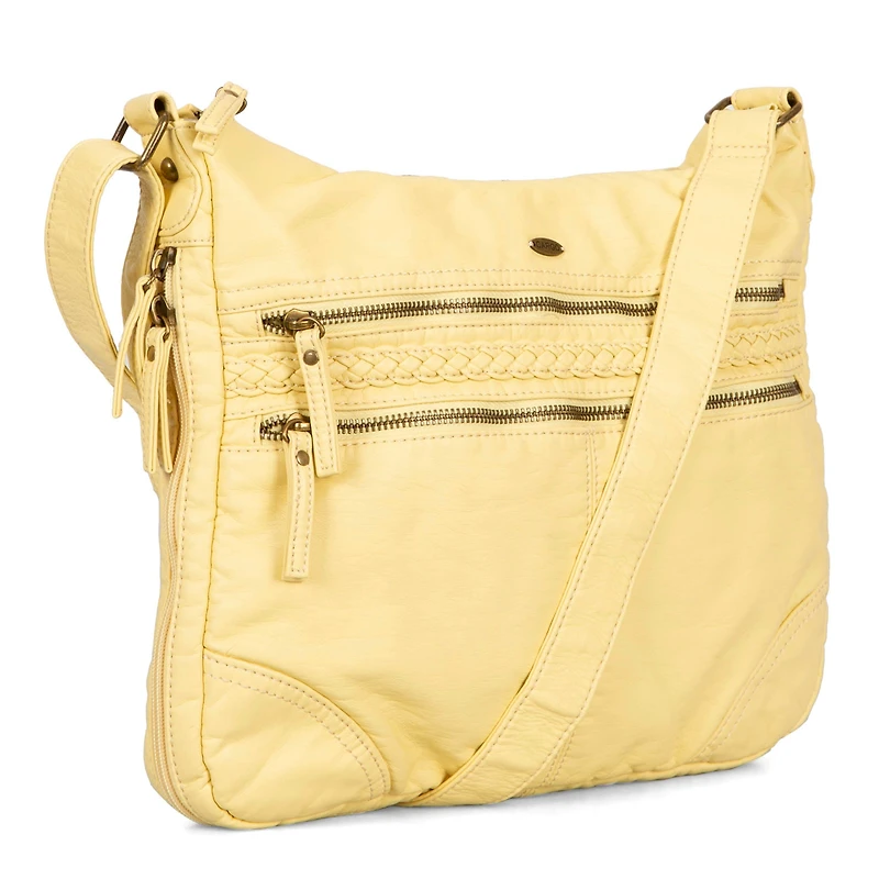 Braided Expandable Large Crossbody Bag