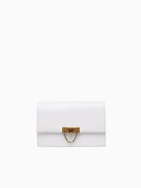 Flap Shoulder Bag White
