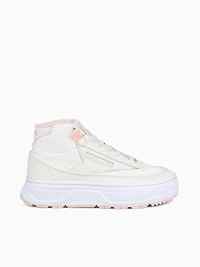 Club C Geo Mid Chalk Pink leather