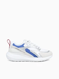 L003 Evo Wht Red Blu textile Suede