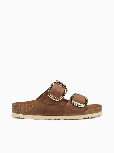 Arizona Big Buckle Cognac Oiled Leather
