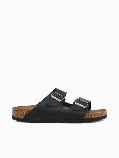 Arizona Soft Footbed Black Oiled Leathe
