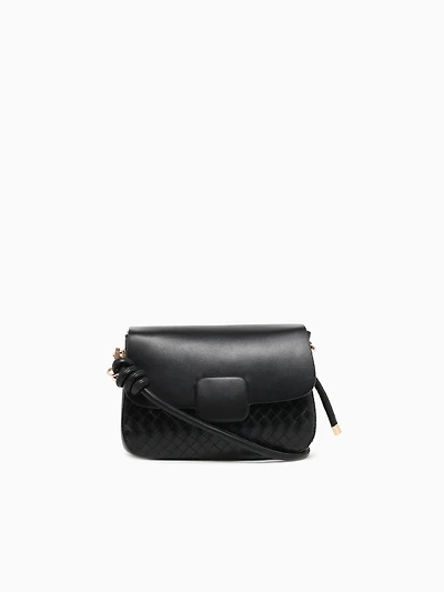 Elle Flap Crossbody Black