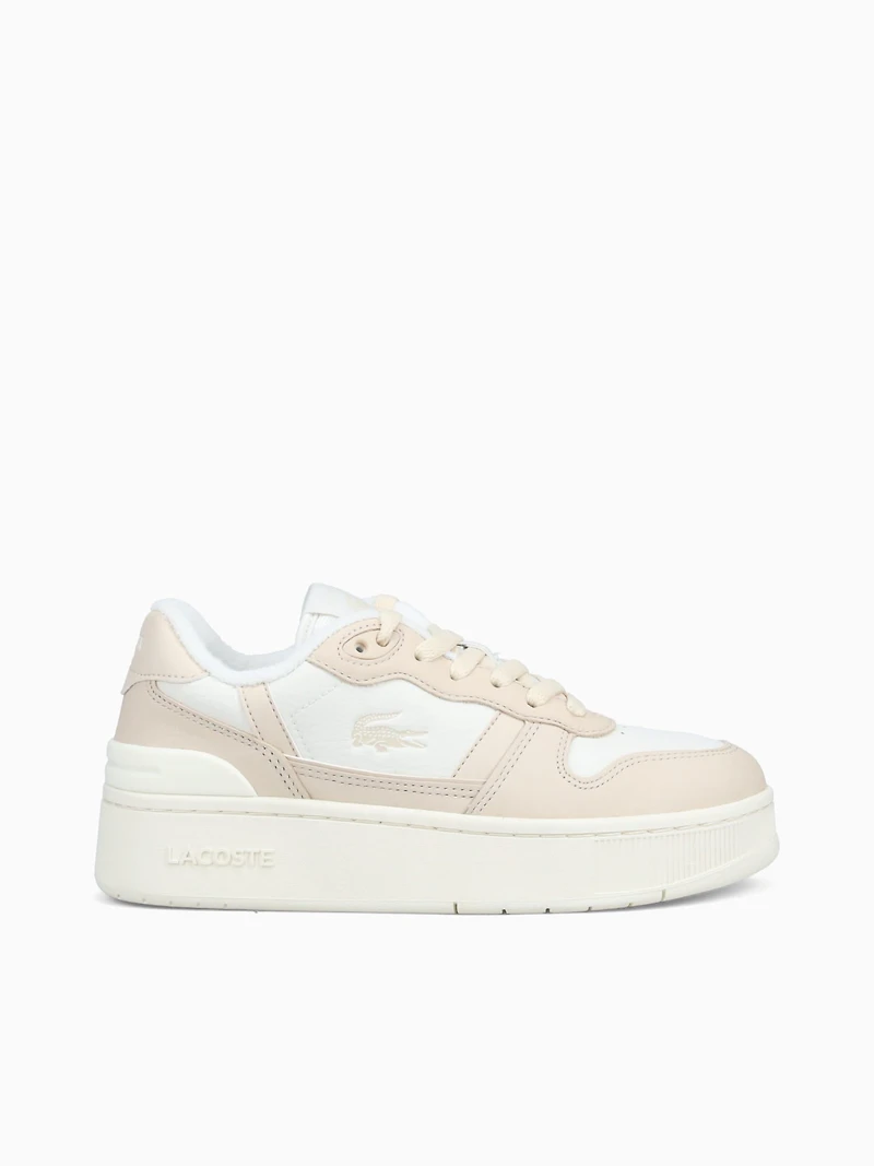 Tclip Platform Offwht Off wht leather