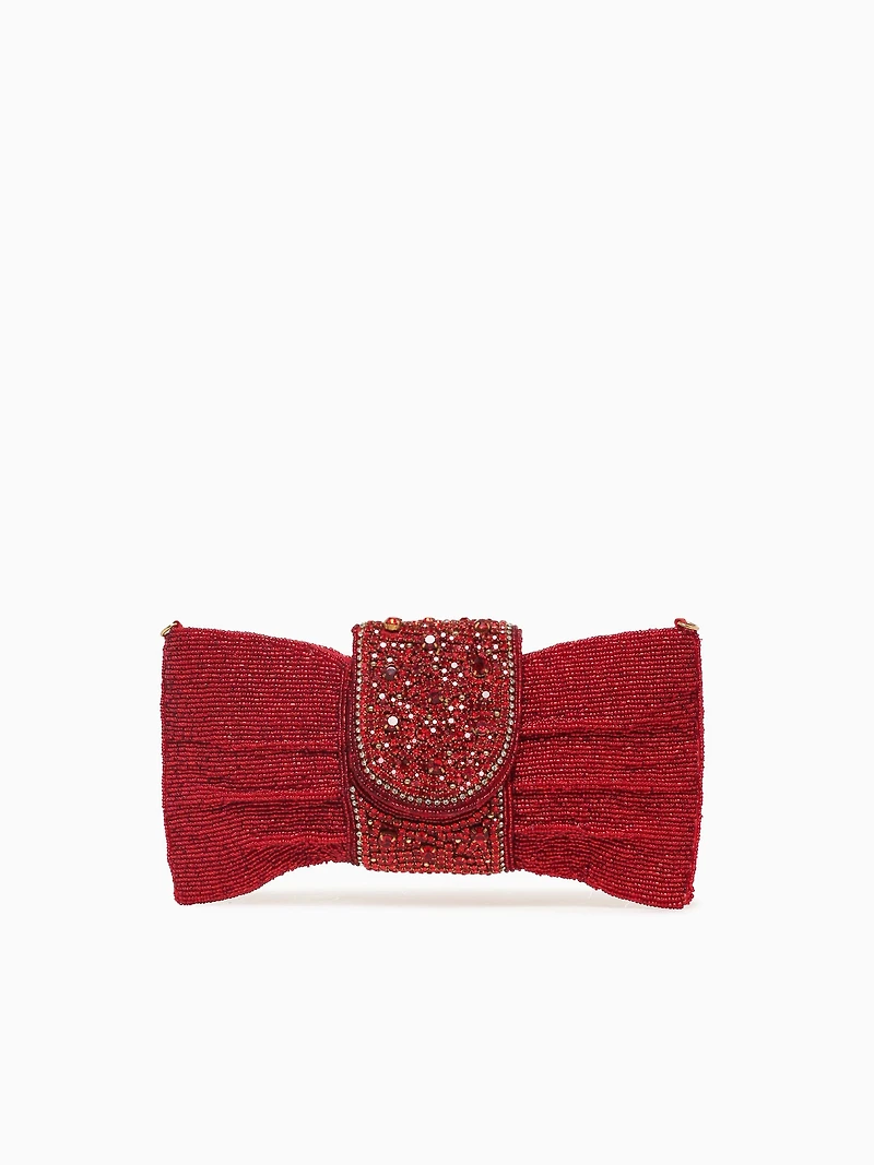 Bow Bag Clutch Red