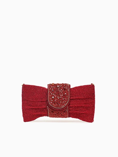 Bow Bag Clutch Red