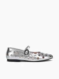 Brescia Silver Metal Leather