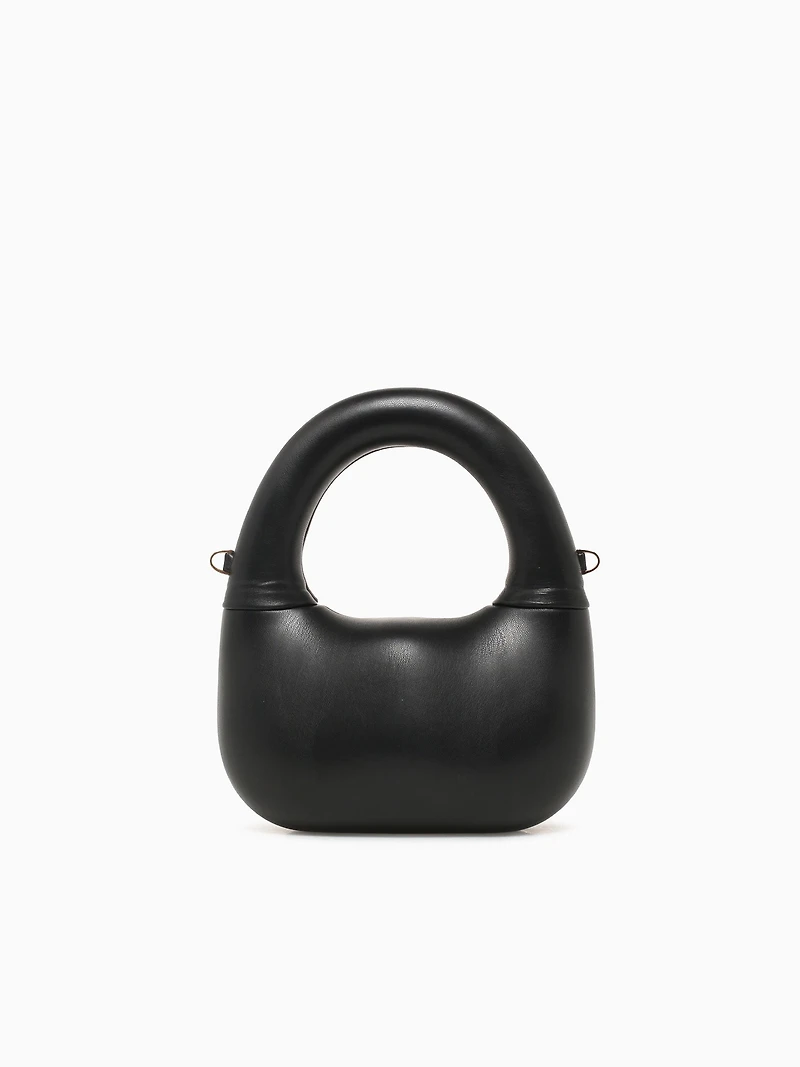 Ava Top Handle Black Patent